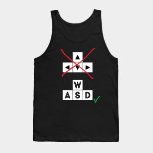 No arrow keys Yes WASD Tank Top